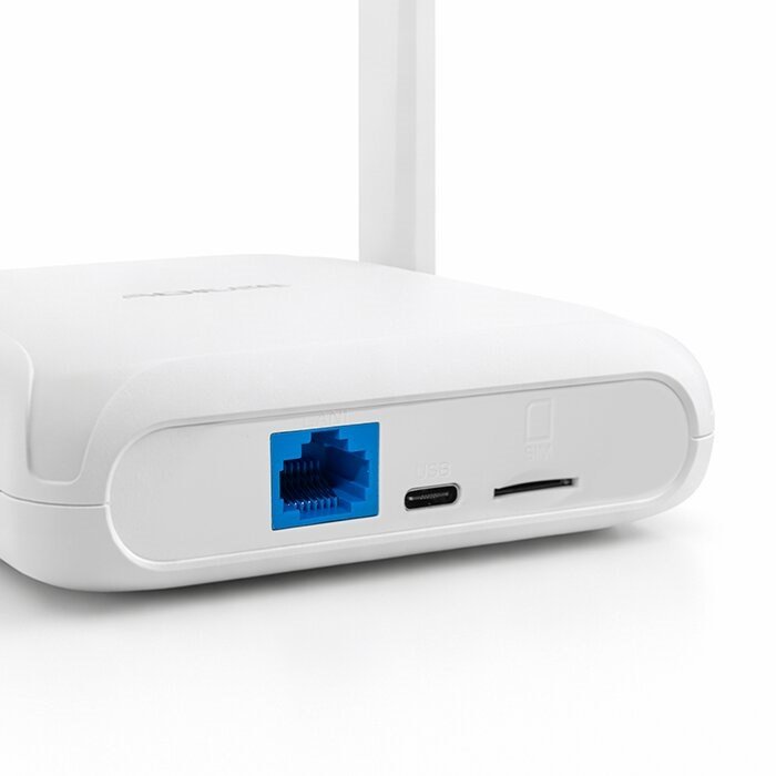 Qoltec 56980 Hjem og rejse 4G LTE-router med Wi-Fi 6 | AX300 | 2,4 GHz | Dobbelt antenne | USB-C | Micro SIM #5