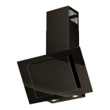 Vertical Eco Duo Glass Vghngt skorstensemhtte Sort #1