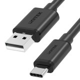 UNITEK USB-KABEL USB-A - USB-C 50CM, Y-C481BK #1