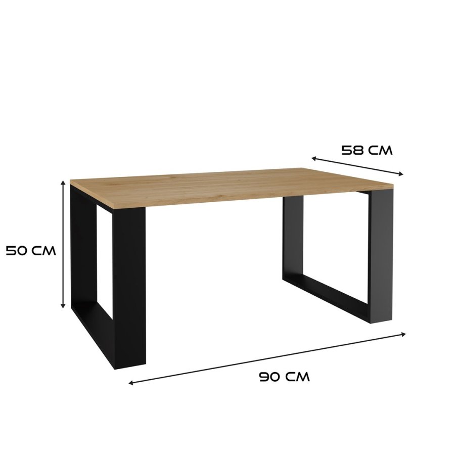 Topeshop MODERN ART CZ kaffe-, side- & endebord Kaffebord Rektangulr form 2 ben #5