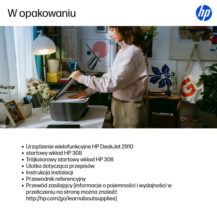 HP DeskJet 2910 Tr�dl�st All-in-One Farve Printer, Instant Ink #9