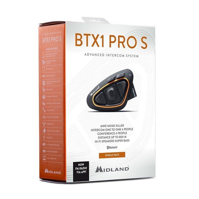 Motorcykel-intercom Midland BTX1 PRO S-SINGLE #4