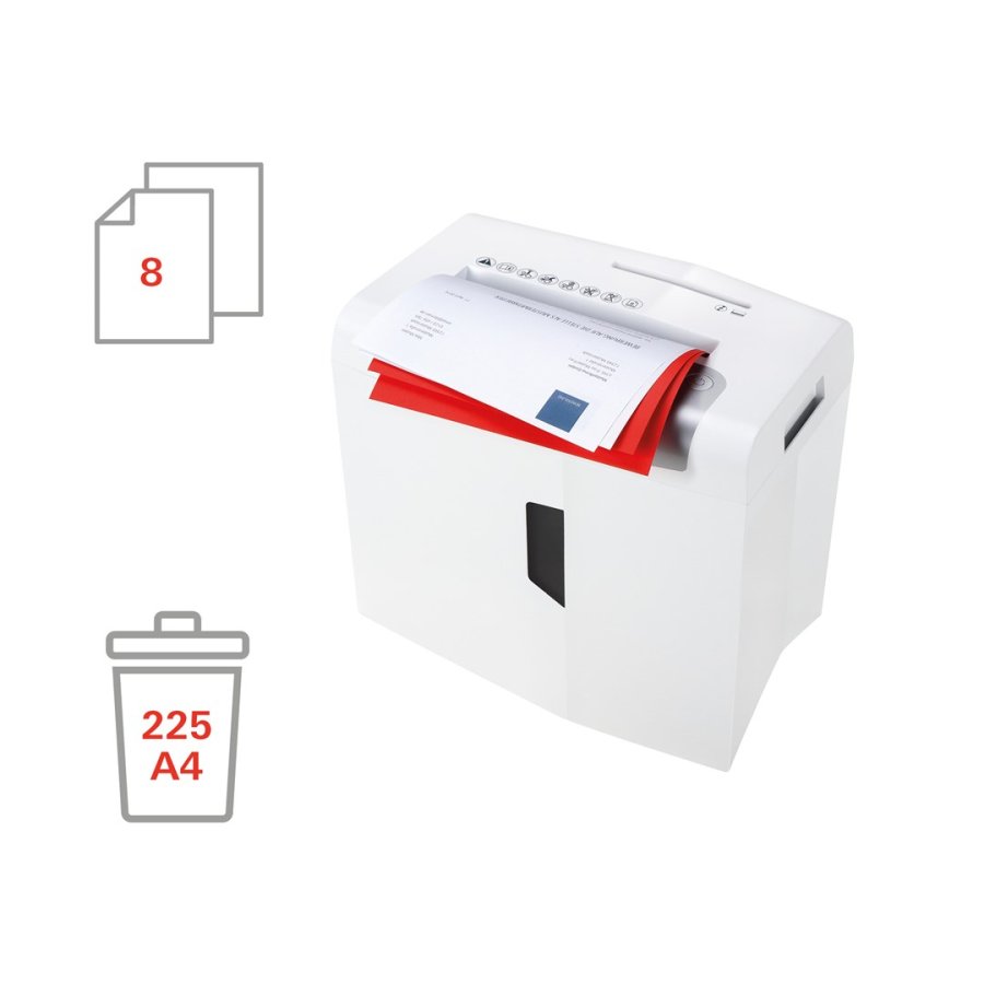 HSM shredstar X8 dokumentkvrn, 4,5 x 30 mm + separat CD-skremekanisme #4