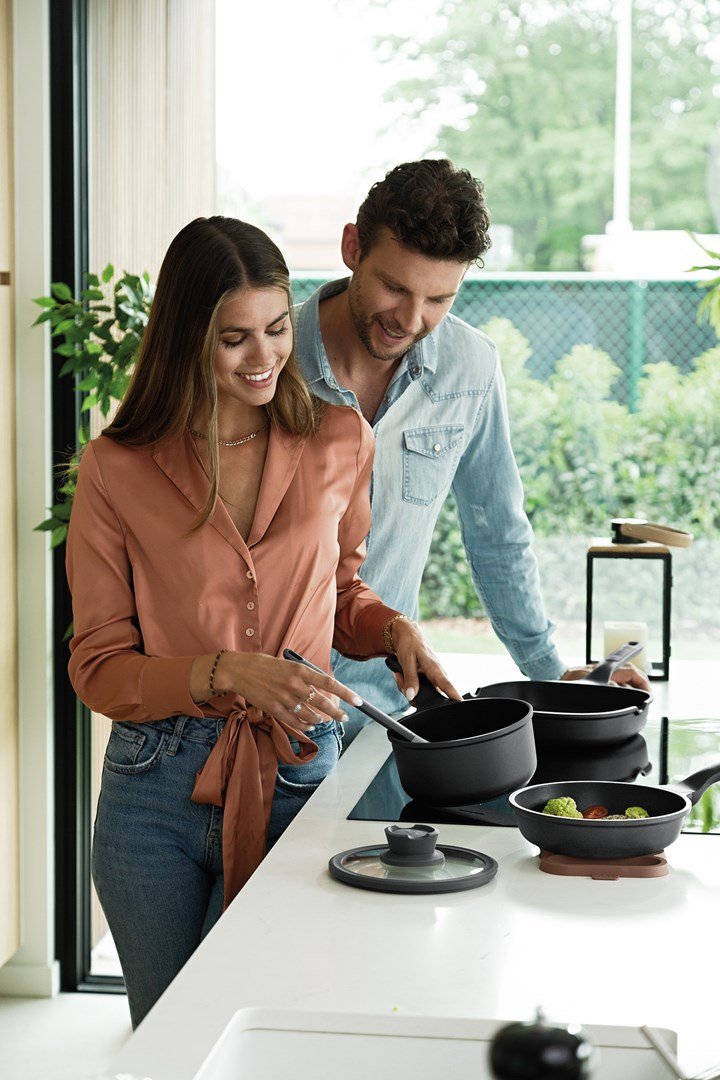 BergHOFF Leo Stone+ 2 L Rund Sort #8