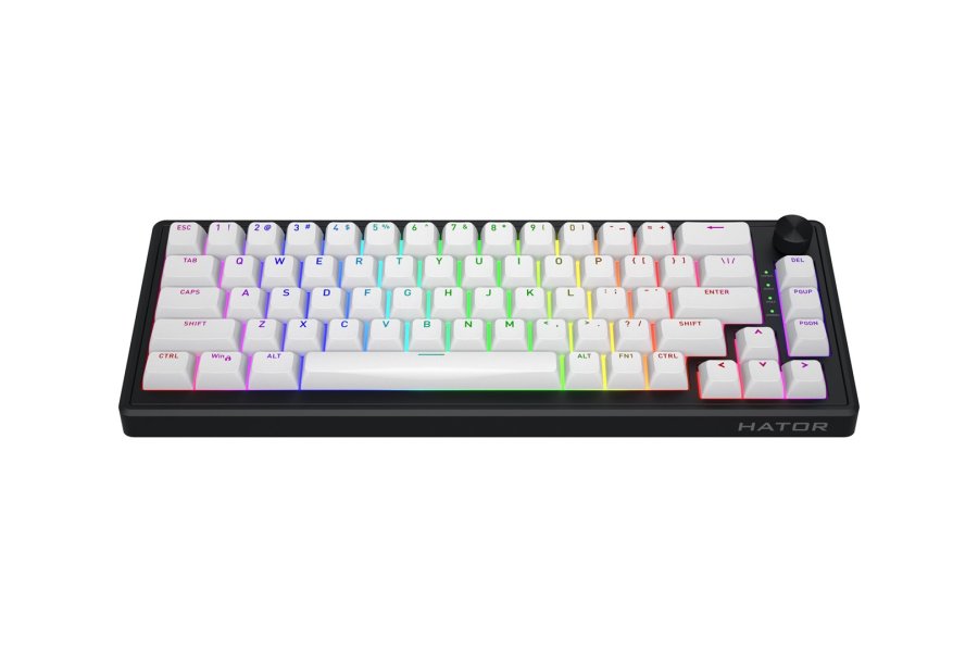 HATOR Skyfall 65 MAG ULTRA 8K tastatur Spil USB QWERTY US engelsk Sort, Hvid #14