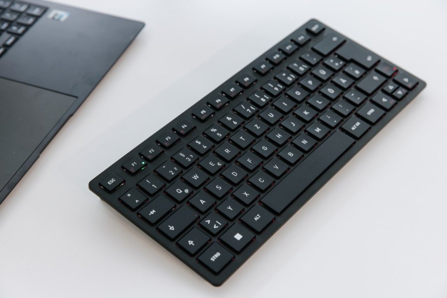 CHERRY KW 9200 MINI tastatur Universel USB + RF Wireless + Bluetooth QWERTZ Tysk Sort #6