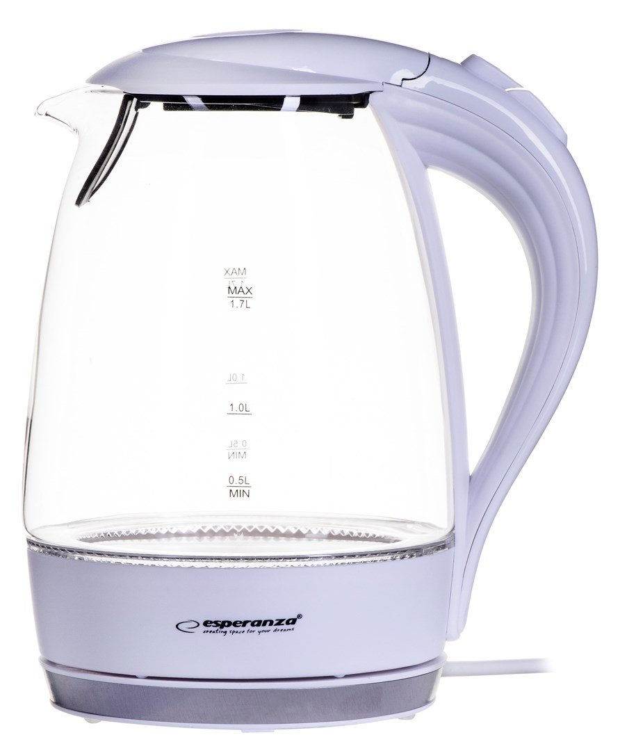 Esperanza EKK011W elkedel 1,7 L glas/hvid 2200 W #11