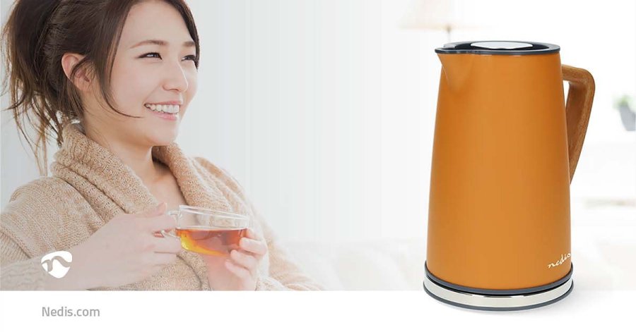 Elkedel | 1.7 l | Soft-Touch | Orange | Drejelig 360 grader | Skjult varmeelement | Strix-controller | Beskyttelse mod kogetrring #12