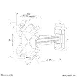 Neomounts WL40S-840BL12 tv-beslag 139,7 cm (55