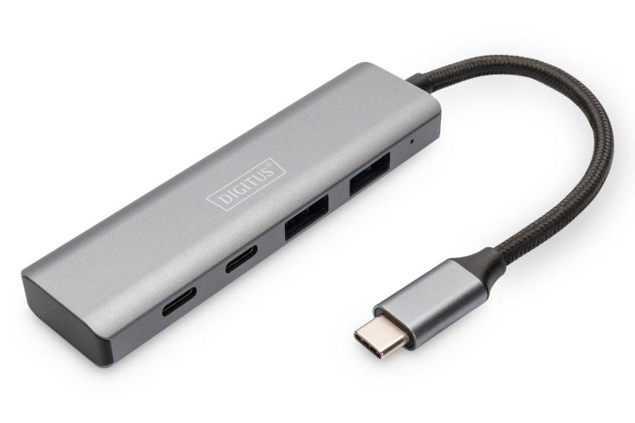 Digitus DA-70245 interface hub USB 3.2 Gen 1 (3.1 Gen 1) Type-C 10000 Mbit/s Gr #1
