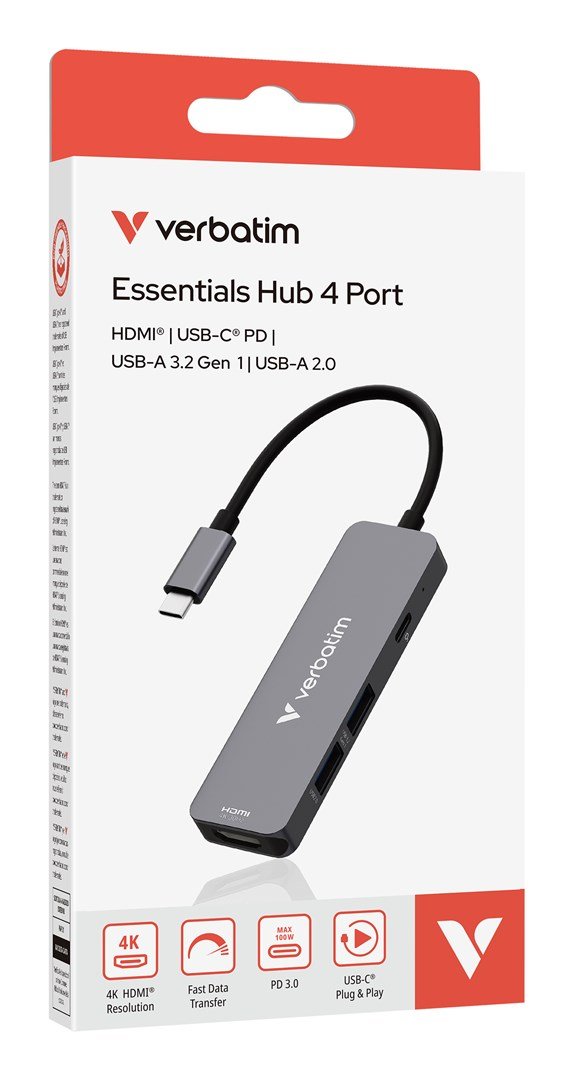 Verbatim 32155 interface hub USB 3.2 Gen 1 (3.1 Gen 1) Type-C 5000 Mbit/s Gr #3