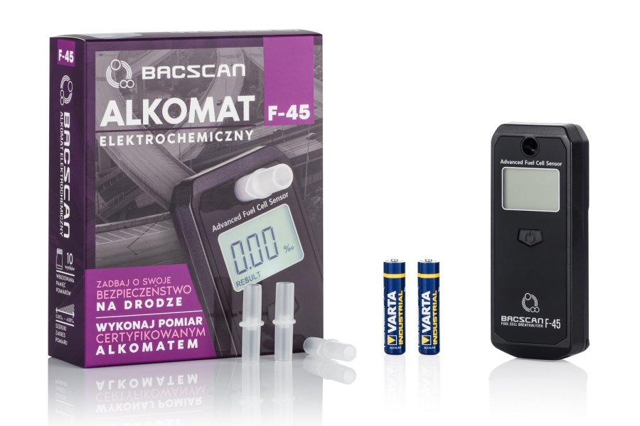 BACscan F-45 alkoholmeter 0 - 4% Sort #3