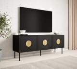 RTV-skab PALAZZO 150x42x60 sort + egetr craft #3