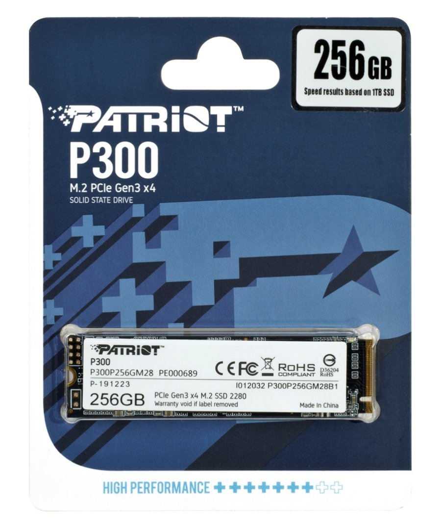 PATRIOT P300 M.2 PCI-EX4 NVME 256GB #1