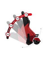 Huzaro Force 6.2 PC gamingstol Spand (vugge) sde Sort, Rd #8