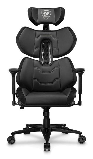 COUGAR Terminator Elite PC gamingstol Polstret s�de Sort, S�lv #1