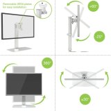 Techly ICA-LCD 260 skrmbeslag og -stativer 68,6 cm (27