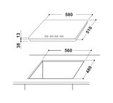 Indesit THP 641 IX/I Rustfrit stl Indbygget 58 cm Gaskomfur 4 zone(s) #10