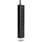Axagon HUE-SA7BP interface hub USB 3.2 Gen 1 (3.1 Gen 1) Type-A 5000 Mbit/s Sort #5