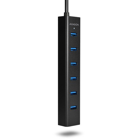 Axagon HUE-SA7BP interface hub USB 3.2 Gen 1 (3.1 Gen 1) Type-A 5000 Mbit/s Sort #5
