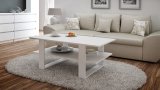 Topeshop SM STOLIK BIEL kaffe-, side- & endebord Kaffebord Rektangulr form 2 ben #1