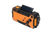 Extralink RADIO AWARYJNE SOLARNE Z KORBKA DYNAMO POWERBANK 4000MAH Z LATARKA SOS SR-4000 B�rbar Analog Sort, Orange #24