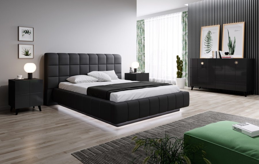 Cama REJA SZF CZ sengelampe & sengebord 1 skuffe(r) Sort #7