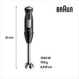 Braun MultiQuick 5 MQ55.254MBK 0,5 L Nedsnkning blender 1000 W Sort, Rustfrit stl #3