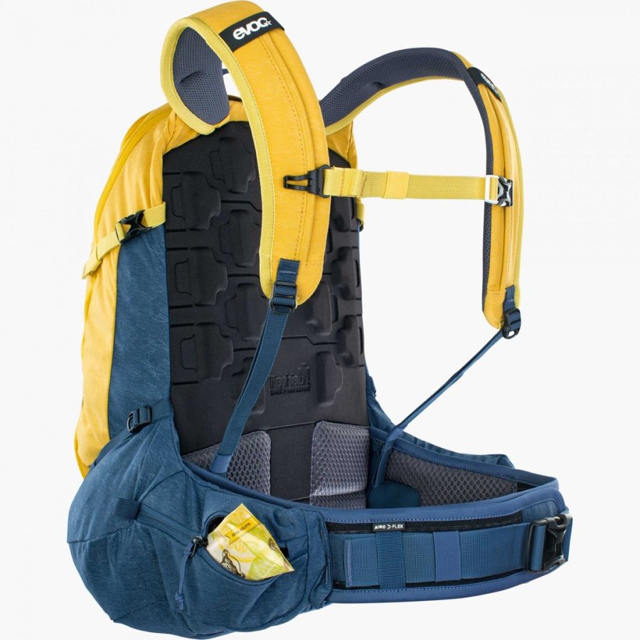 EVOC Trail Pro rygs�k Cykel rygs�k Bl�, Gul Nylon #7