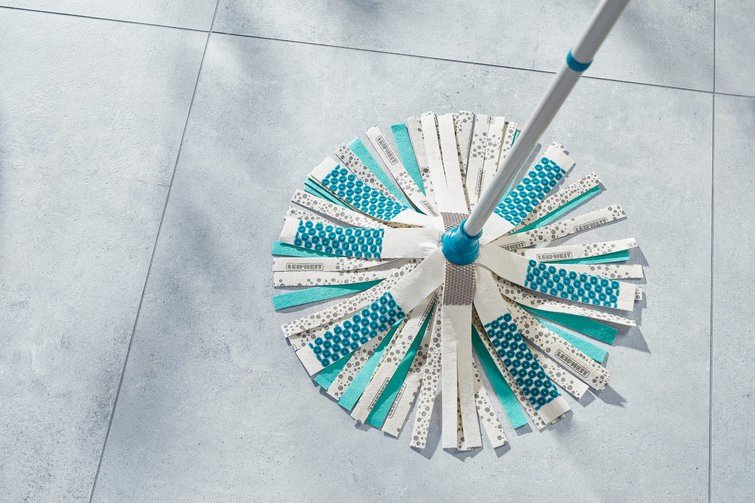 LEIFHEIT 52106 reng�ringsmoppe Bomuld, Fiber T�r&v�d Bl�, Hvid #4