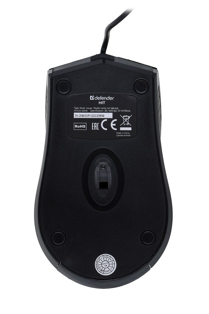 MOUSE DEFENDER HIT MB-530 SORT OTPICAL 1000dpi 3P #4