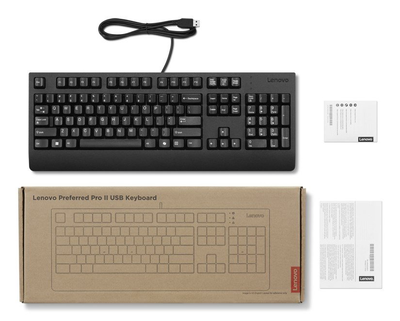 Lenovo Preferred Pro II tastatur Hjemme/kontor USB Tysk Sort #3