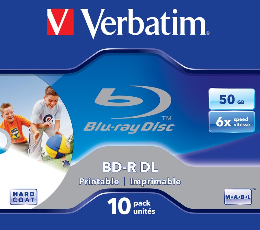 Verbatim 43736 blank Blu-ray disk BD-R 50 GB 10 stk #1