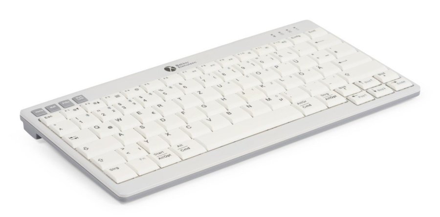 BakkerElkhuizen UltraBoard 950 V2 tastatur Hjem USB + Bluetooth QWERTY UK engelsk M�rkegr�, Lys gr� #11