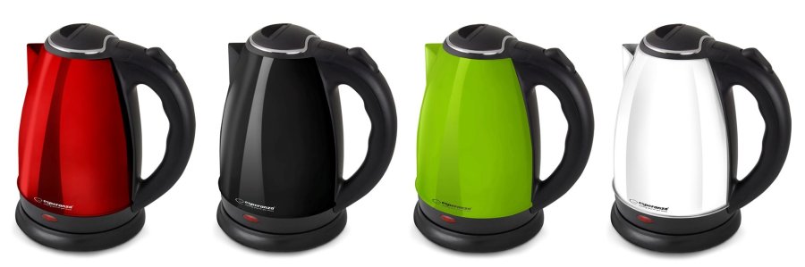 Esperanza EKK113R elkedel 1,8 L Sort, Rd 1800 W #5