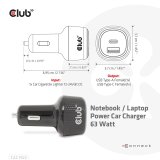 CLUB3D CAC-1922 oplader til mobil enhed Laptop Sort Cigart�nder Automatisk #3