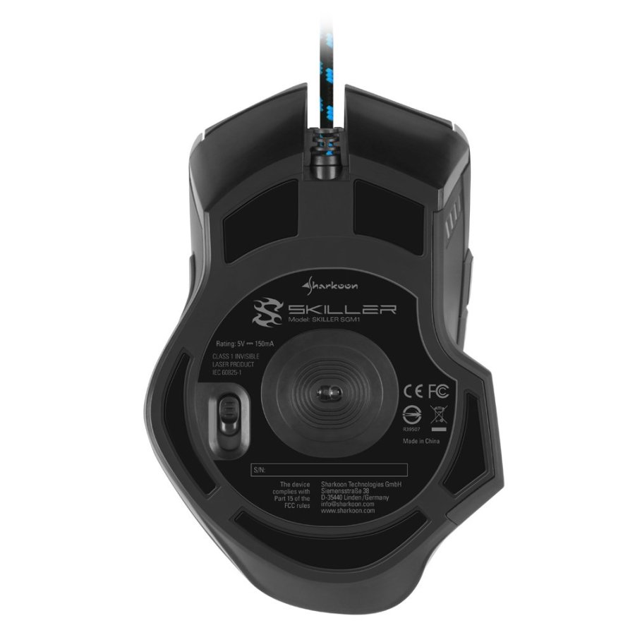 Sharkoon Skiller SGM1 mus Spil Hjre hnd USB Type-A Optisk 10800 dpi #7