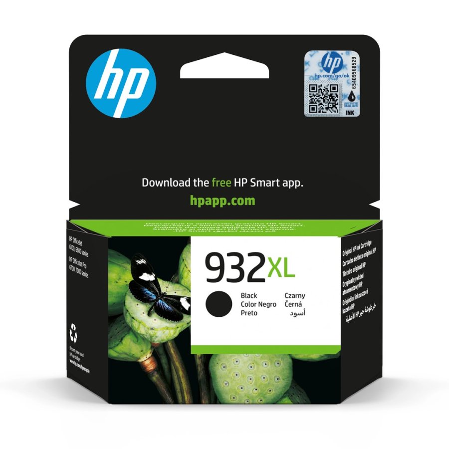 HP Original 932XL-bl�kpatron med h�j kapacitet, sort #1