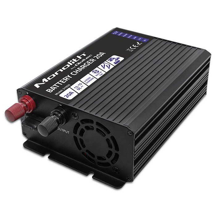 Qoltec 51959 Smart Monolith oplader til LiFePO4 AGM GEL SLA batterier | 20A | 12V #8