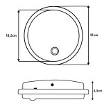 LED-lampe med bev�gelsessensor Maclean, PIR-sensor, farve hvid, 10 W, IP65, 1000 lm, neutral farve, MCE525 W #9