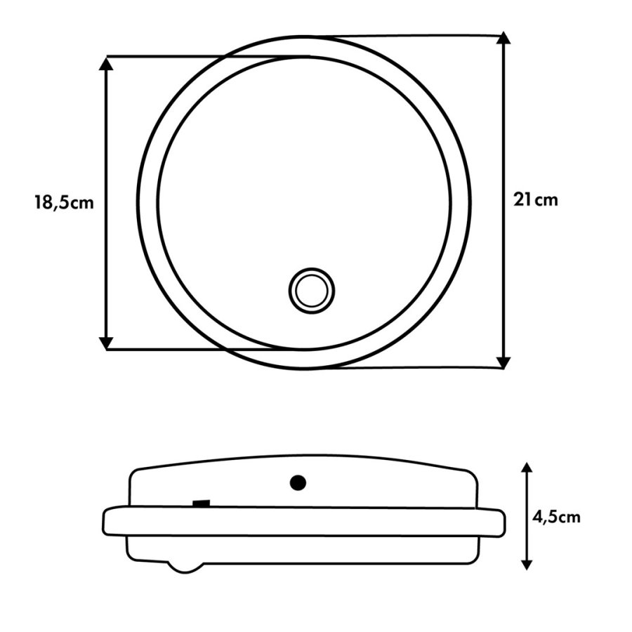 LED-lampe med bev�gelsessensor Maclean, PIR-sensor, farve hvid, 10 W, IP65, 1000 lm, neutral farve, MCE525 W #9
