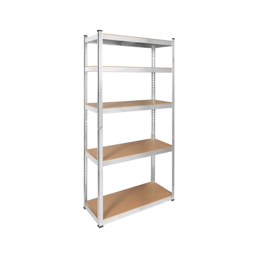 Metalreolskab 175 kg x5 180x90x40cm Rebel, galvaniseret, udtrkkeligt, MDF, RB-1250 #1