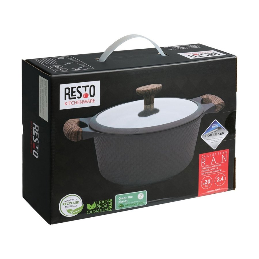 Resto Kitchenware Ran 2,4 L Rund Sort, Tr #15