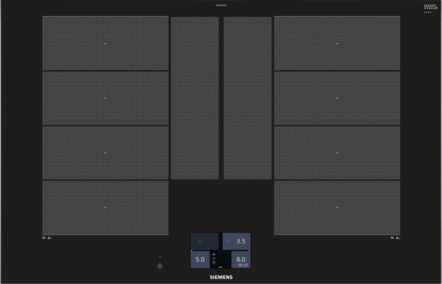 Siemens EX875KYW1E kogeplade Sort Indbygget Zone induktionskogeplade 4 zone(s) #1