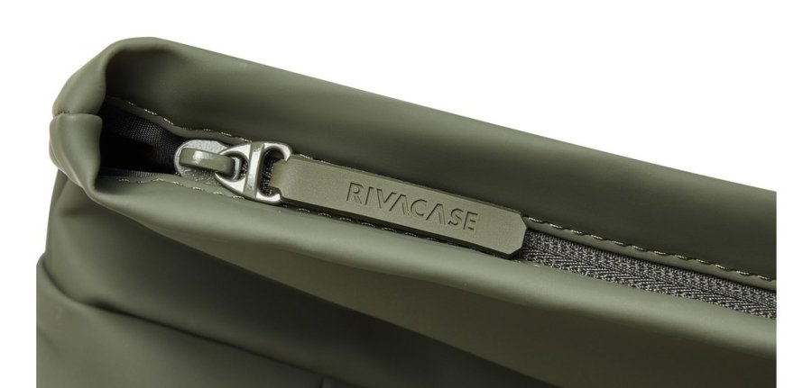 Rivacase Eden rygs�k Rejserygs�k Oliven PU-l�der, Polyester, Genanvendt polyethylenterephthalat (rPET) #19