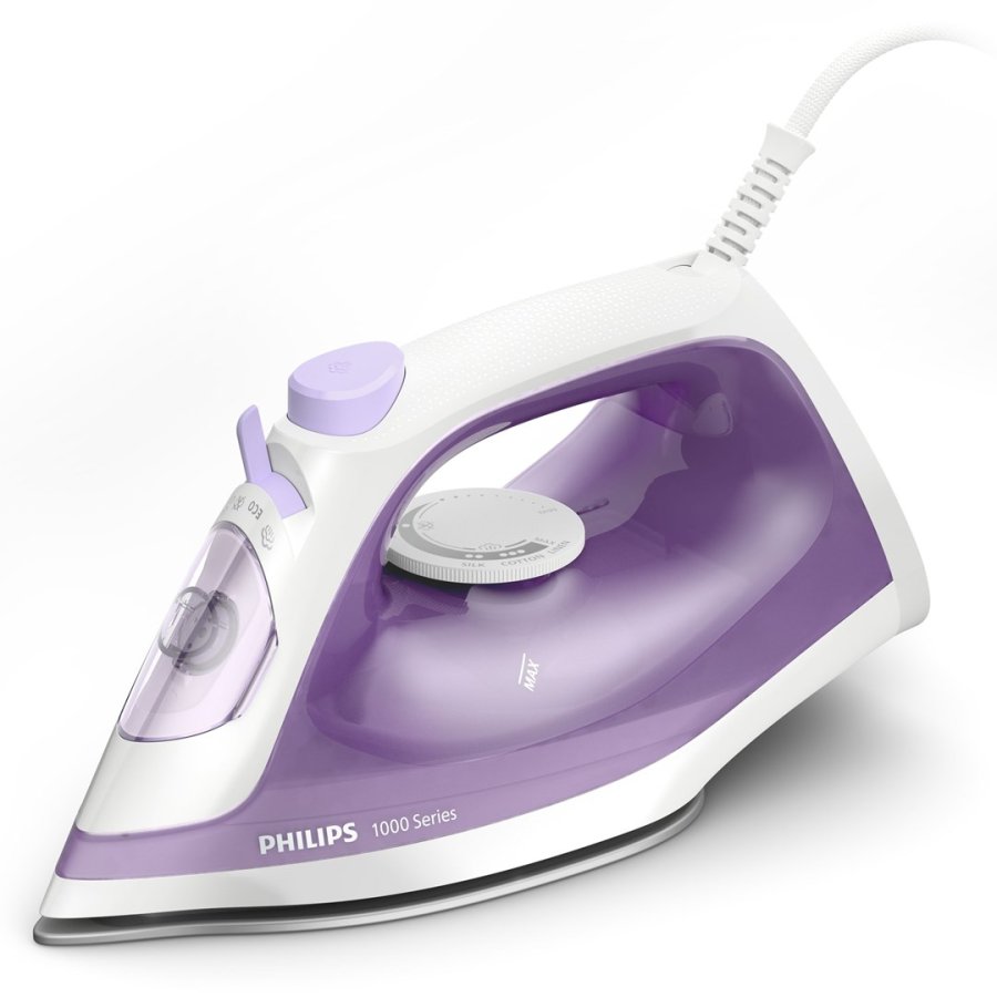 Philips 1000 series DST1020/30 strygejern Dampstrygejern Non-stick bundplade 1800 W Violet, Hvid #3