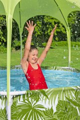 Bestway 56432 / 23 swimmingpool til over jorden Indrammet pool Rund 1688 L Bl�, Gr�n, Hvid #14