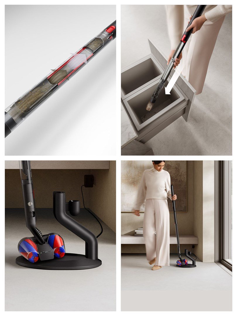 Dyson PencilVac Fluffycones Stick vakuum Batteri Dry Posel�s 0,8 L Sort, Gr� #8