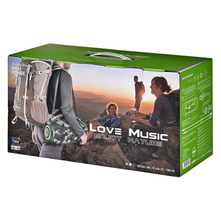 Brbare Bluetooth-hjttalere Hoco HA4 camouflage green #11
