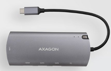 Axagon HMC-6M2 dockingstation Ledningsfrt USB 3.2 Gen 1 (3.1 Gen 1) Type-C Aluminium #1